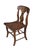Antique Victorian Hitchcock-style dining side chair featuring a beautifully executed hand-painted faux wood grain finish...