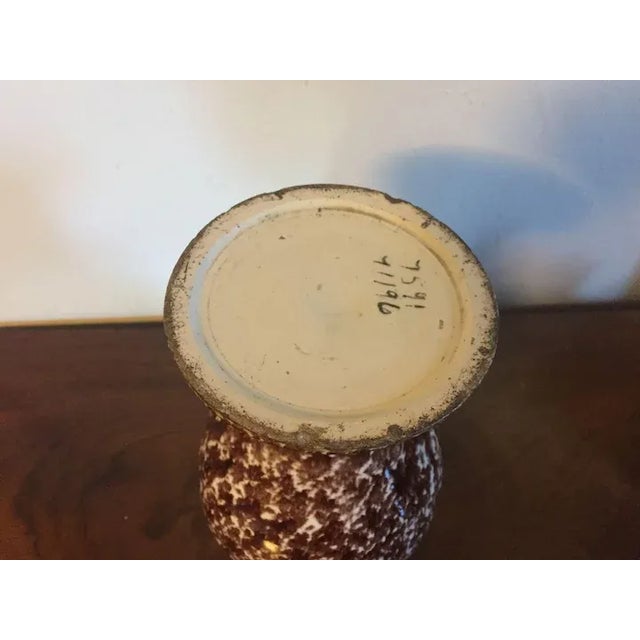 Antique 18th century creamware tortoise glaze Whieldon style baluster shape vase with exaggerated flared base. Measures 9...