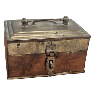 Art Deco Brass Betel Nut Box, 1920s For Sale