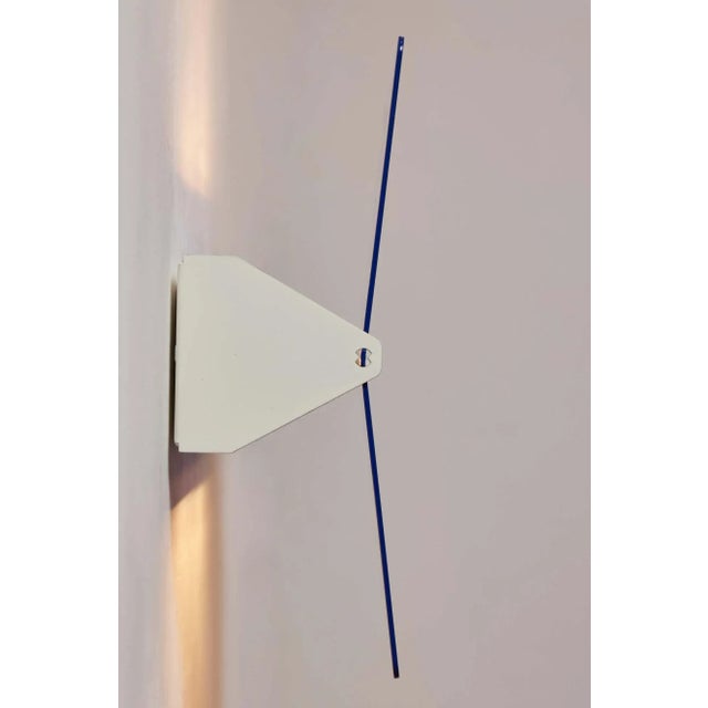 Large Charlotte Perriand 'Applique à Volet Pivotant Plié' Wall Light in Blue For Sale In Los Angeles - Image 6 of 12