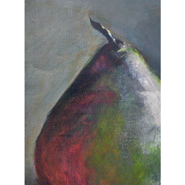 "Antique Pear" Contemporary Original Still Life Acrylic Painting by Linda McDonough For Sale - Image 4 of 10