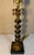Hollywood Regency Stacked Black Marble Antique Gold Acanthus Table Lamp For Sale - Image 10 of 12