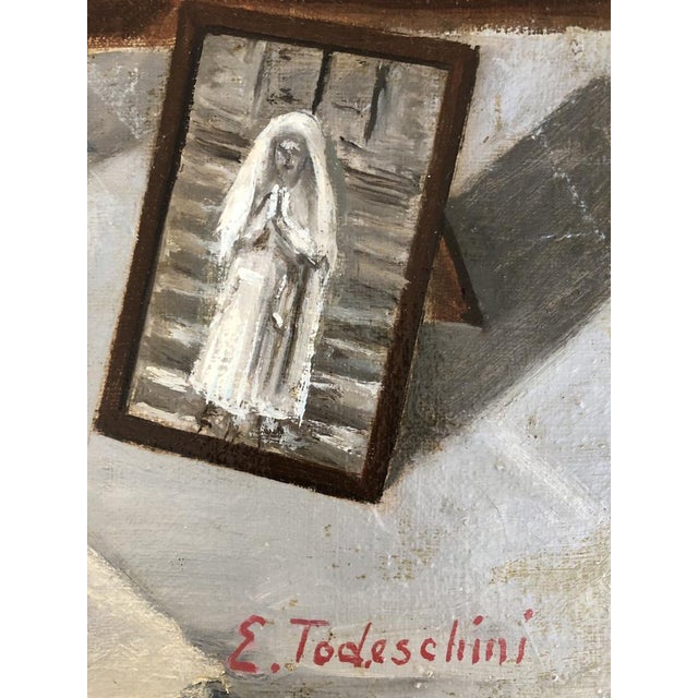 E. Todeschini, Bouquet de Fleurs, 1890-1910, Oil on Canvas For Sale - Image 3 of 9