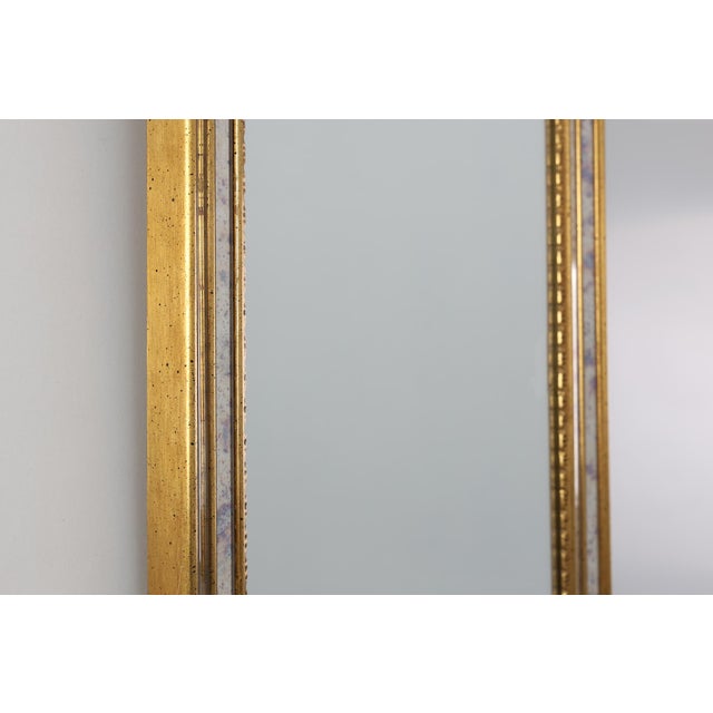 Mid‑Century Modern Gilt Mirror by Deknudt, Belgium, 1970s For Sale - Image 6 of 12