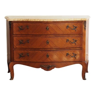 Louis XV Style Dome-Shape Walnut Chest of Drawers For Sale
