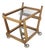 Oak and Glass Serving Table by Guillerme et Chambron for Votre Maison, 1950s For Sale