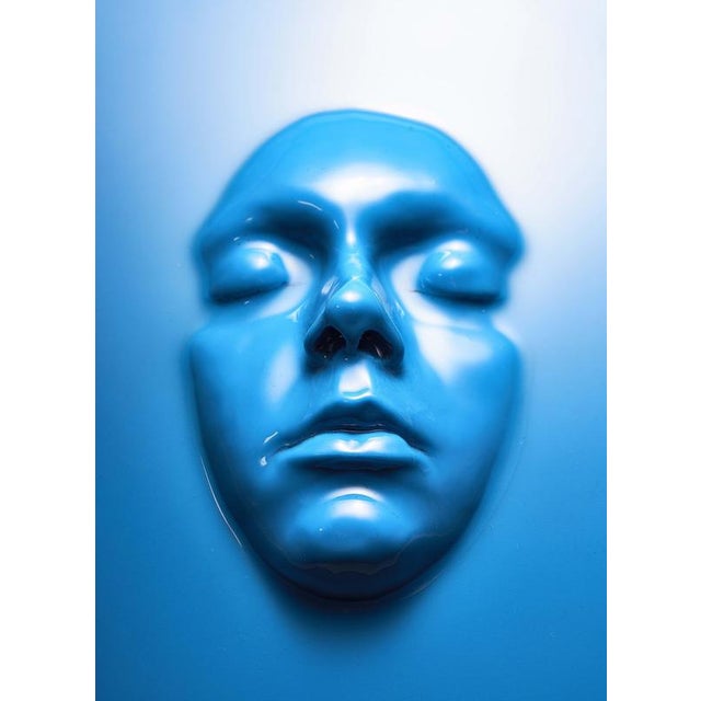 Blue Out of Office Wall Sculptures by Corine Vanvoorbergen, Set of 5 For Sale - Image 8 of 10