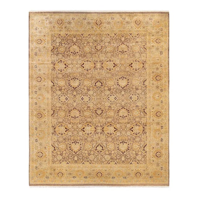Mogul Collection Hand-Knotted Area Rug - Brown 8' 2" x 10' 2" For Sale - Image 4 of 4