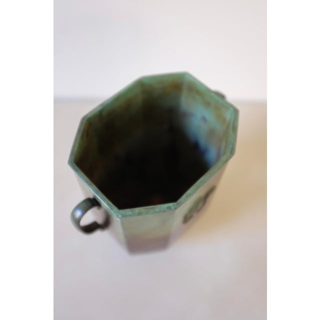 Metal Swedish 1930s Bronze Vase by Jacob Ängman For Sale - Image 7 of 8