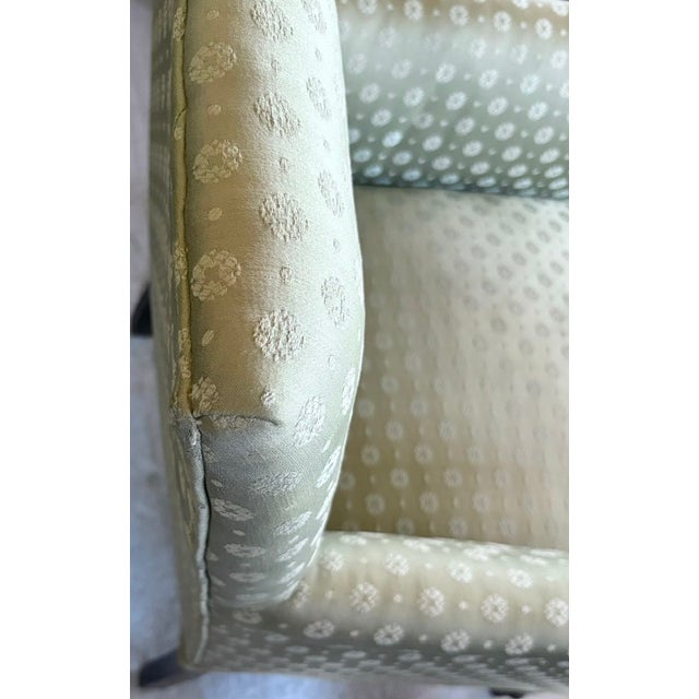 Regency Deep Seated Howard and Sons Style Library Arm Chair For Sale - Image 9 of 10