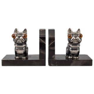 French Art Deco Bookends Attributed to H. Moreau "Hippolyte François Moreau" - a Pair For Sale