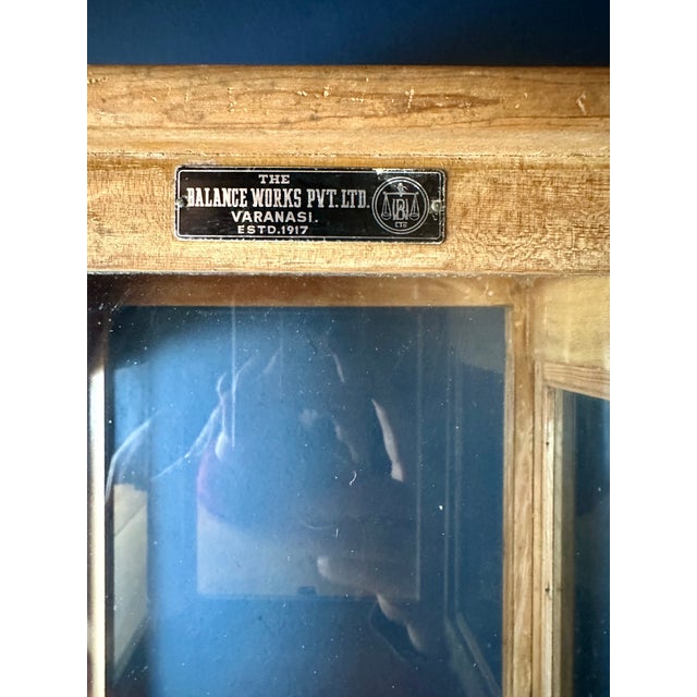 Pretty little display case, formerly a cabinet for a scale.