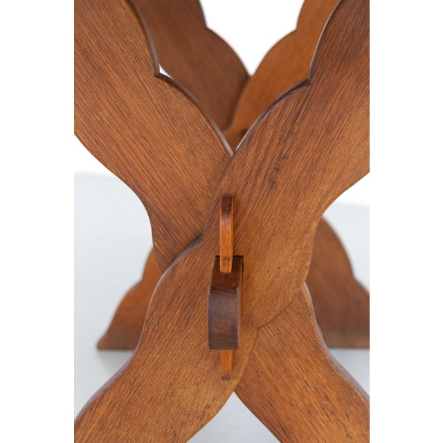 Small Danish Farmhouse Oak Table in the style of Kjærnulf Style, 1960s For Sale - Image 18 of 18