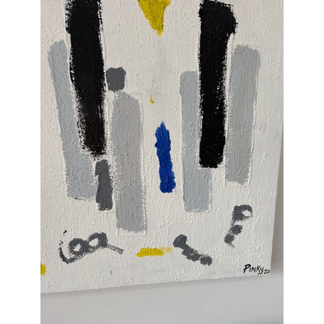 Textile Large Abstract Painting For Sale - Image 7 of 12