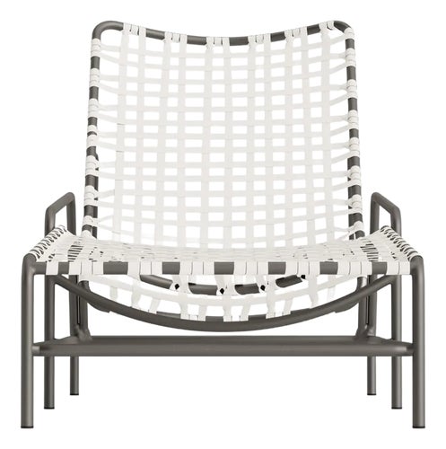 Brown Jordan Kantan Aluminum Vinyl Chaise Lounge, Mica frame with