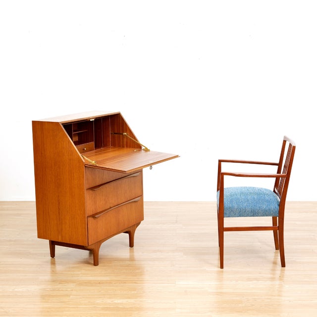 Mid 20th Century Secretary Desk Bureau by Sutcliffe of Todmorden For Sale - Image 4 of 10