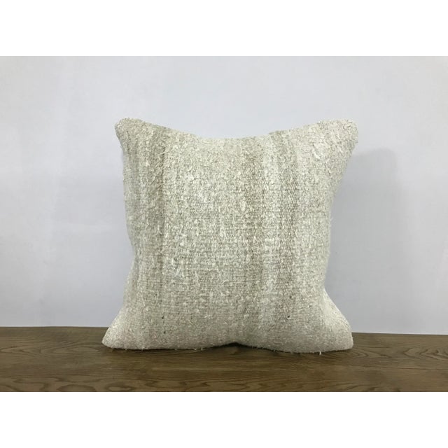 Vintage Natural Turkish Hemp Pillow For Sale In Phoenix - Image 6 of 6