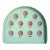 20th Century Primitive Folk Art Skee Ball Gameboard in Pistachio Green For Sale