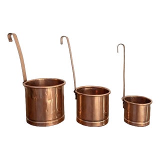 Antique Victorian Copper Measures, 1860, Set of 3 For Sale