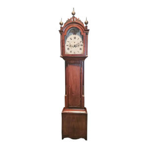 Simon Willard Roxbury Mahogany Tall Case Grandfather Clock Circa 1800