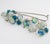 Appartement a Louer French Designer Extra Long Chrome and Murano Beads Necklace For Sale - Image 4 of 12