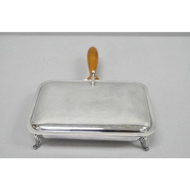 Victorian Vintage Victorian Silver Plated Crumb Catcher Table Butler by Sf Co For Sale - Image 3 of 11