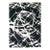 Indian Modern Orba Wool & Silk 9x12 Black & White Handmade Area Rug #1144033 For Sale