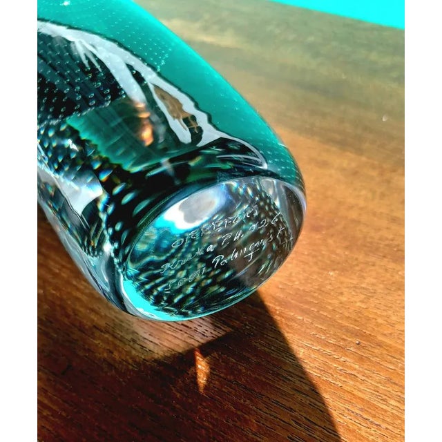 Orrefors Art Glass Kraka Vase by Sven Palmqvist for Orrefors For Sale - Image 4 of 12