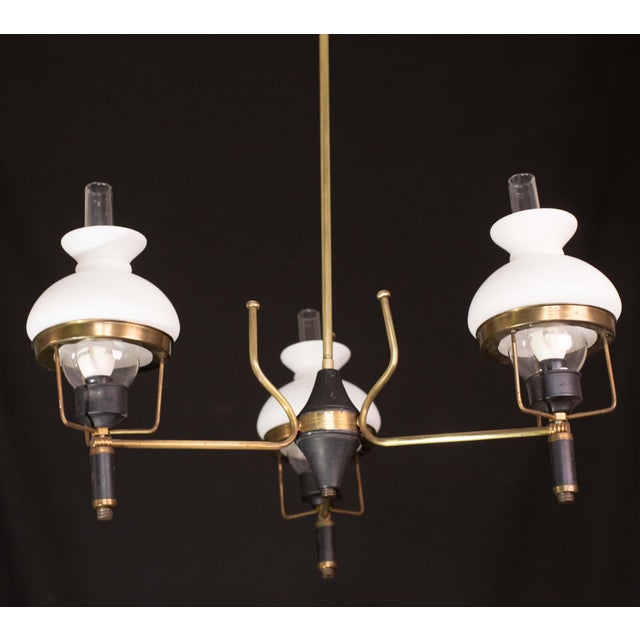 Italian Italian Mid-Century Chandelier by Stilnovo, 1960s For Sale - Image 3 of 12