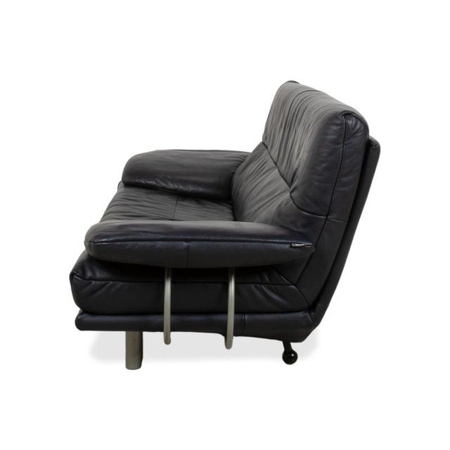 BMP 418 2-Seater Sofa in Blue Leather from Rolf Benz For Sale - Image 15 of 16