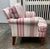 Traditional Striped Armchair + Ottoman For Sale In San Francisco - Image 6 of 12