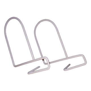 White Bookends by Nisse Strinning for String, 1960s, Set of 2 For Sale