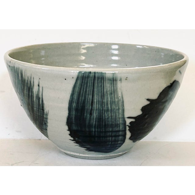 Japanese Californian Artist Hand Thrown Ceramic Bowl For Sale - Image 3 of 8