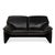 Leather Two-Seater Black Sofa from Laauser For Sale - Image 14 of 14
