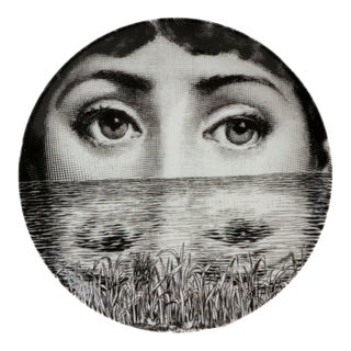 Fornasetti Tema E Variazioni No. 89 Lina Cavalieri Porcelain Plate For Sale