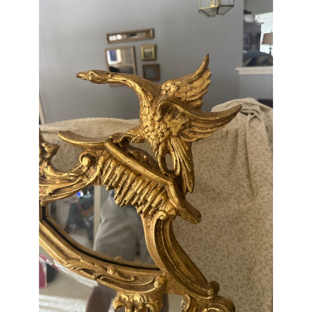 Friedman Brothers Chinese Chippendale Giltwood Mirror For Sale - Image 9 of 12