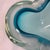 Mid-Century Modern Vintage C. 1960s Murano Teal Blue and White Opaline Cased Glass Dish For Sale - Image 3 of 7