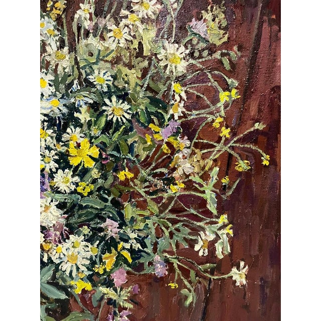 Maya Kopitzeva, Bouquet of Flowers, 1997, Oil Painting For Sale - Image 3 of 9