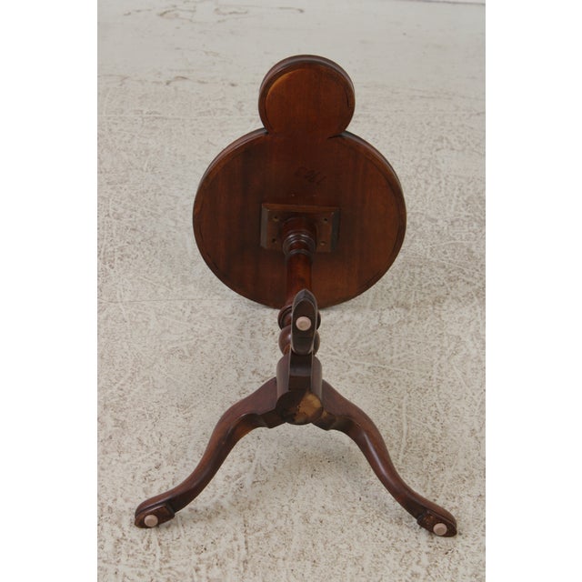 Mahogany Colonial Williamsburg Style Kettle Stand For Sale - Image 12 of 12