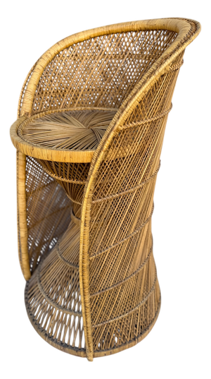 Rattan Stool, France, 1960s