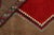 Textile 1950s Vintage Gabbeh Tribal Rug in Brown With Red Diamond Lozenge Pattern For Sale - Image 7 of 8