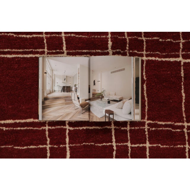 Contemporary Art Deco Style Geometric Gold Wool Rug, by Rug & Kilim, India For Sale - Image 9 of 10
