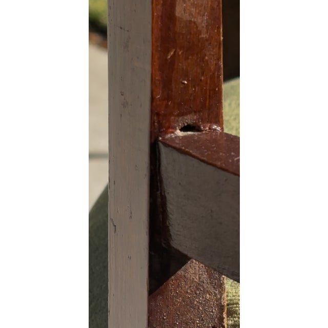 Petite Scale Mid-Century Italian Walnut Horseshoe Rail Back Armchairs - A Pair For Sale - Image 18 of 18
