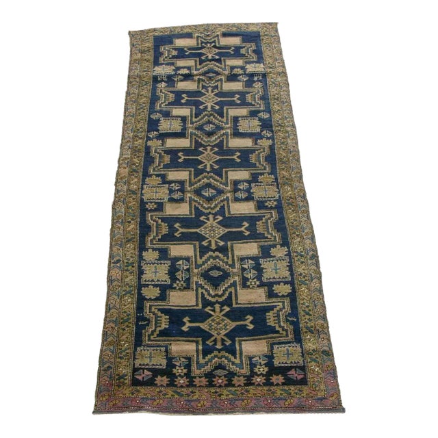 1900s Antique Caucasian Rug For Sale