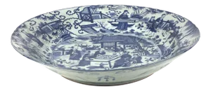 Mid 1800's Chinese Antique Porcelain Charger
