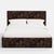 Spritely Home Square Low Platform Bed in Verdure Merlot, King For Sale - Image 4 of 6