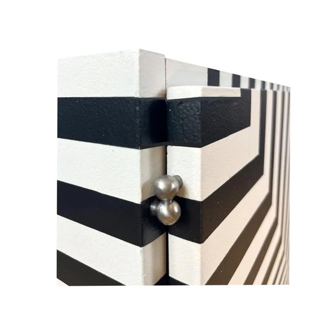 Czechoslovakian Sideboard with Op Art, 1964 For Sale - Image 6 of 11