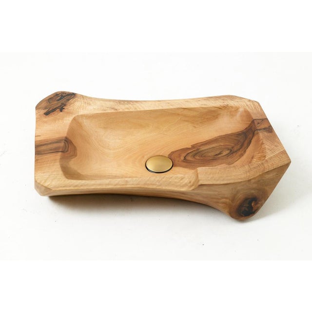 Live Edge Wood Bathroom Sink by Logniture For Sale - Image 13 of 18