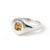 Citrine Unisex Signet Ring, 925 Silver Wedding Engagement Ring Us 7 For Sale - Image 4 of 5