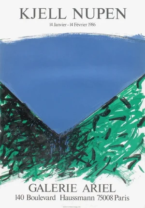 1986 Kjell Nupen Ariel Gallery Poster